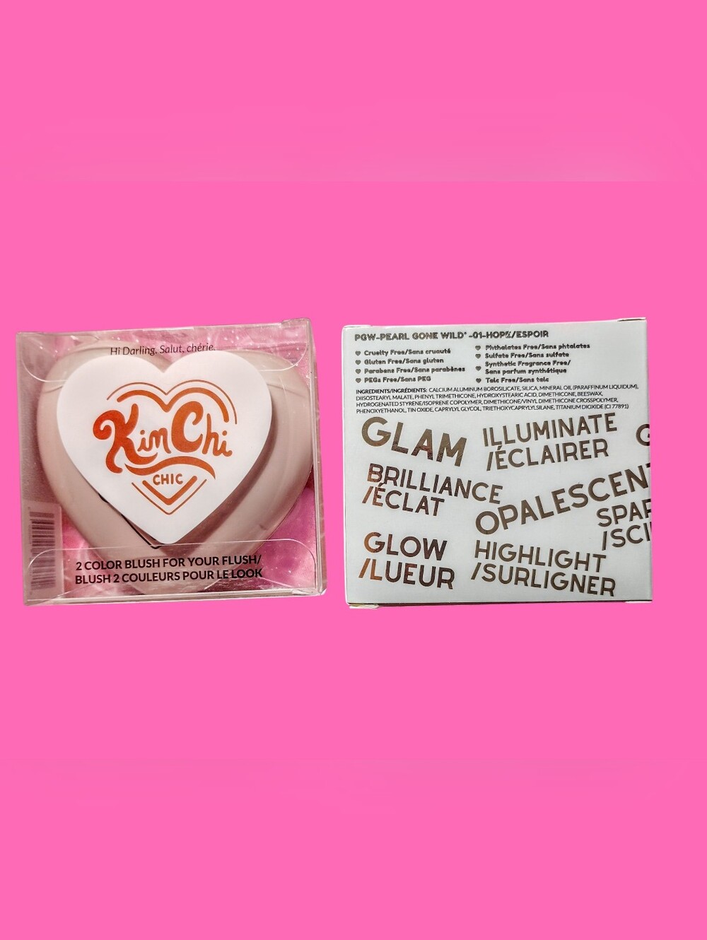 *🩷KimChi Chic Beauty 01 Pinky + (Out Of This World Brilliance)* (2)SET
